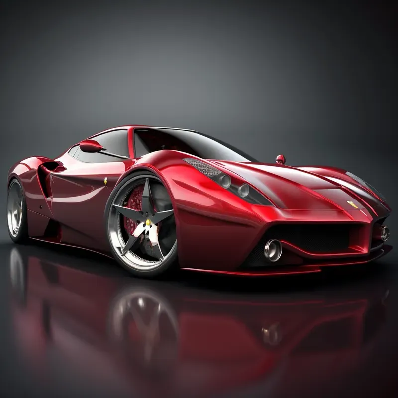 3D Render Sports Cars