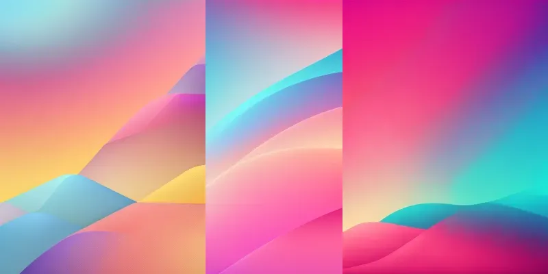 Vibrant Color Gradient Backgrounds generated by undefined