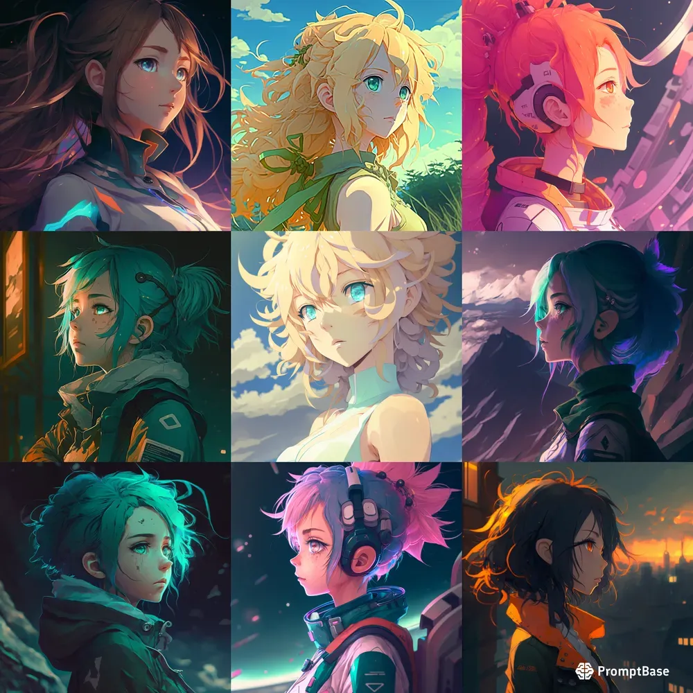 Observe Anime Girl Character Concept Art