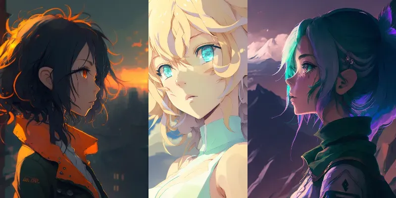 Observe Anime Girl Character Concept Art generated by undefined