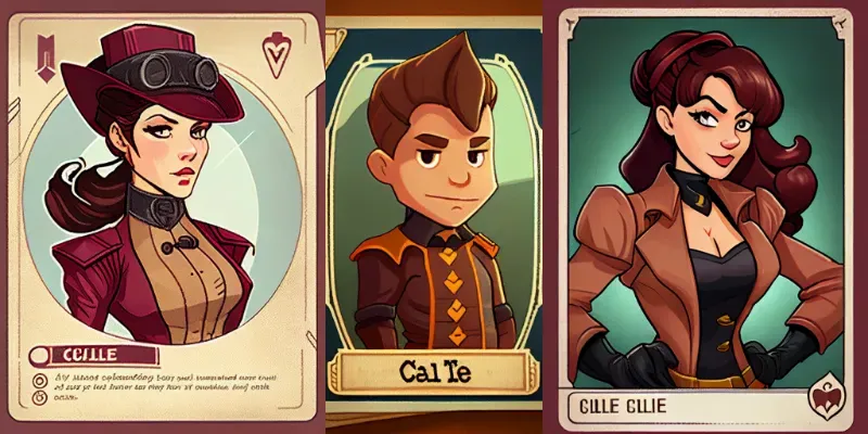 Cartoon Cards generated by undefined