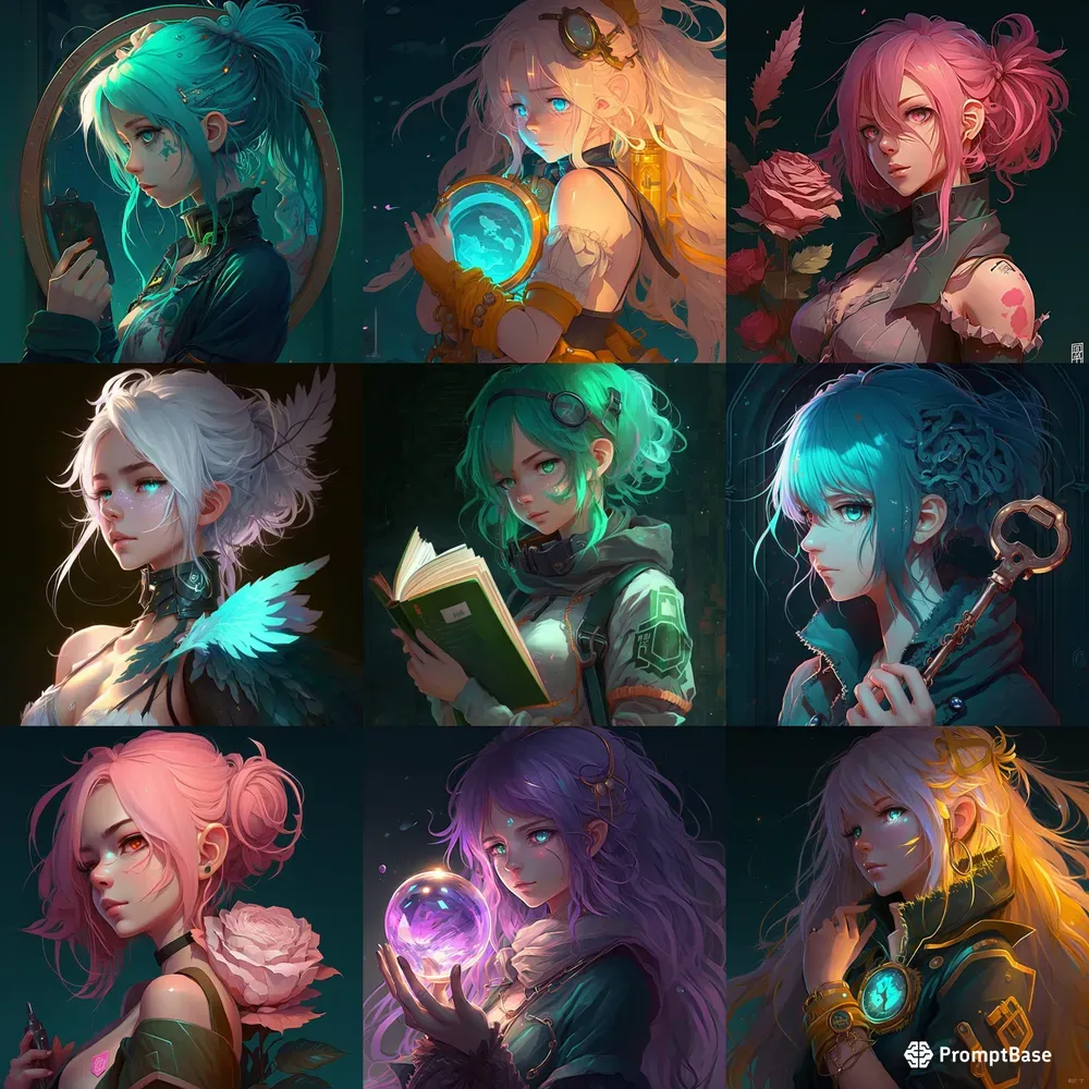 Mysterious Anime Girl Manga Concept Art