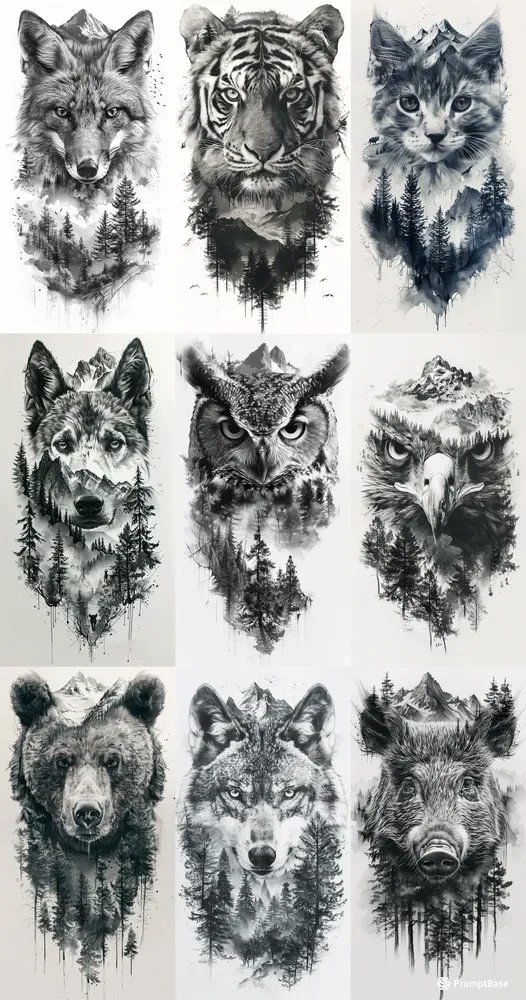 Animal Forest Tattoos