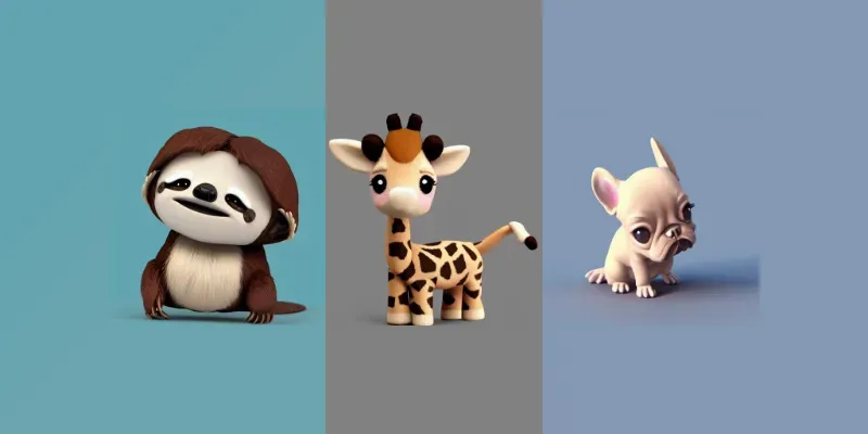 Cute 3D Animals generated by undefined