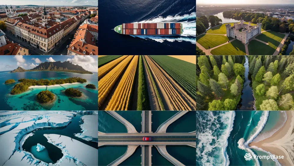 Realistic Aerial Photographs