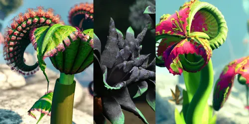Alien Plants generated by dalle
