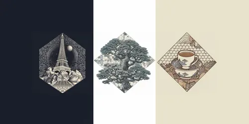 Tshirt Design Tessellations generated by midjourney