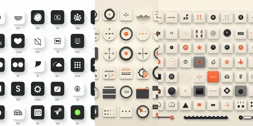 Apps And Ui Common Vectorized Icons generated by midjourney
