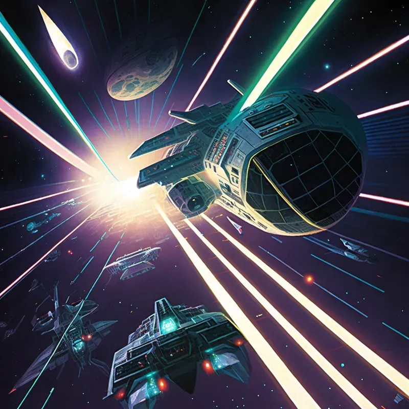 Spaceship Battle Wallpapers