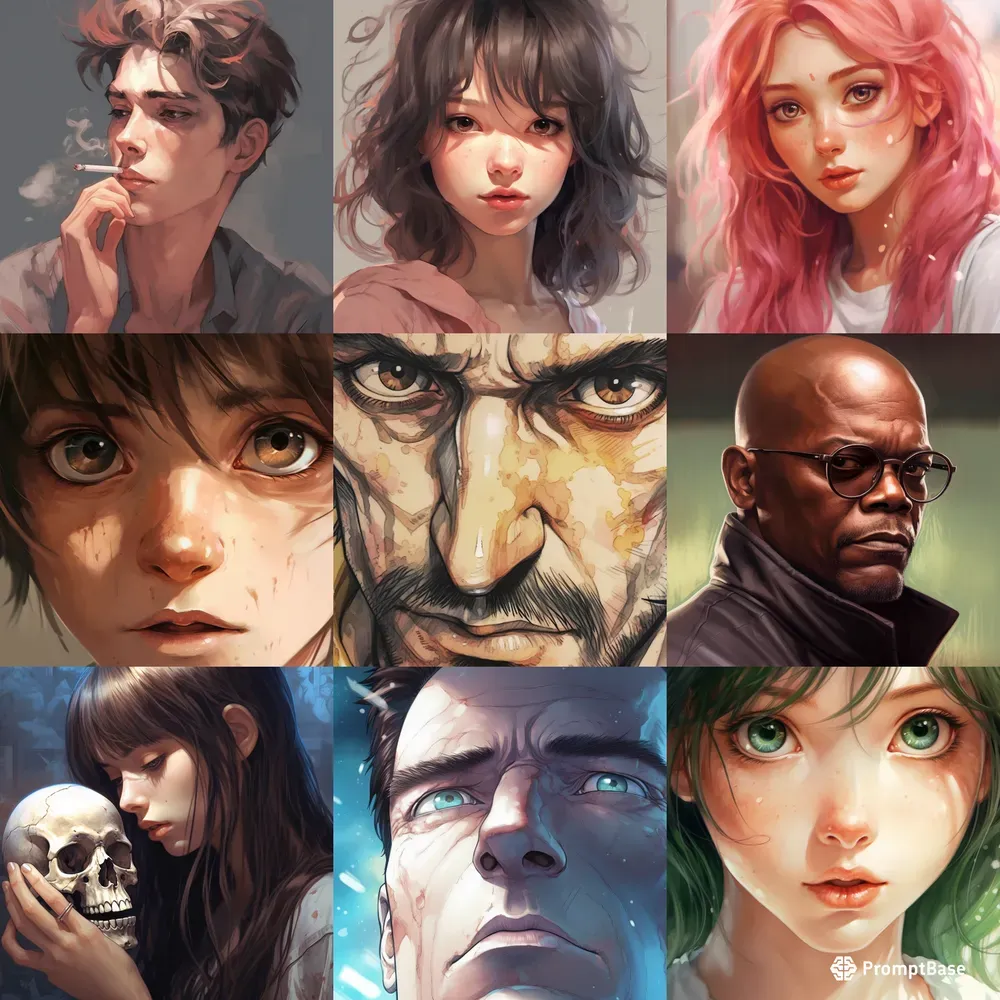 Emotive Closeup Portraits