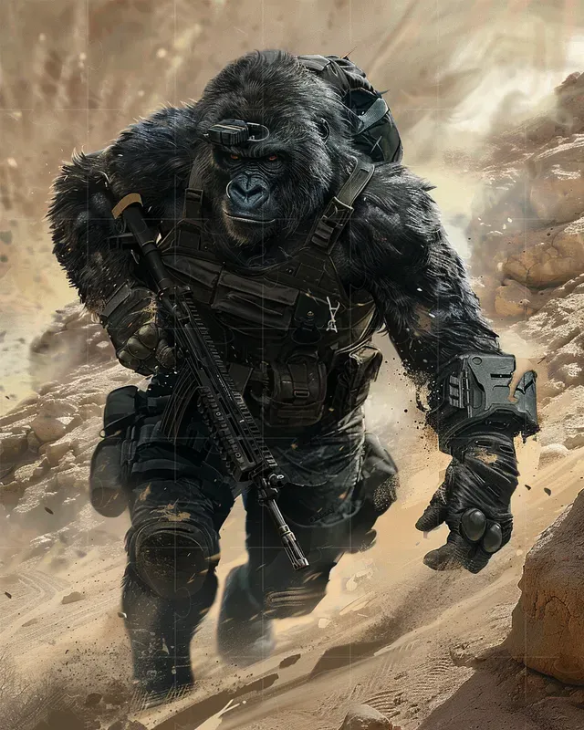 Epic Animals In Tactical Gear
