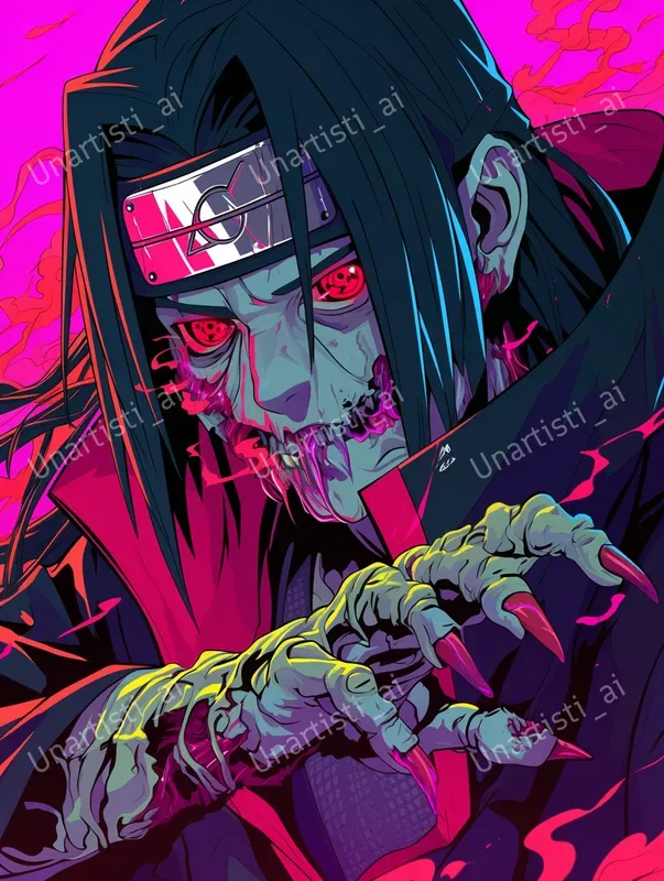 Vector Art Zombies Of Naruto Characters