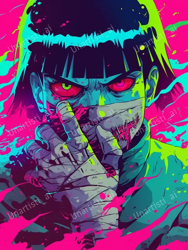 Vector Art Zombies Of Naruto Characters