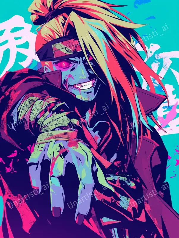 Vector Art Zombies Of Naruto Characters