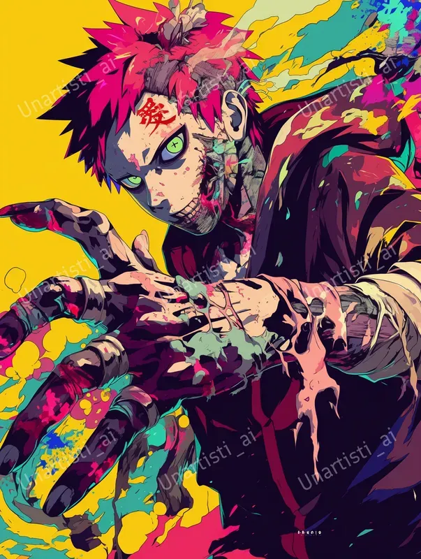 Vector Art Zombies Of Naruto Characters