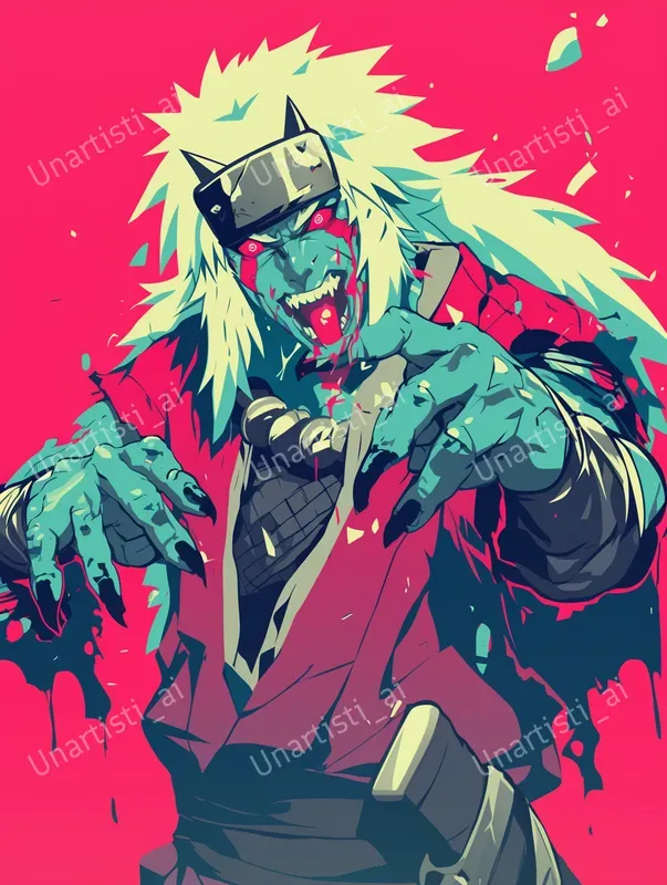 Vector Art Zombies Of Naruto Characters