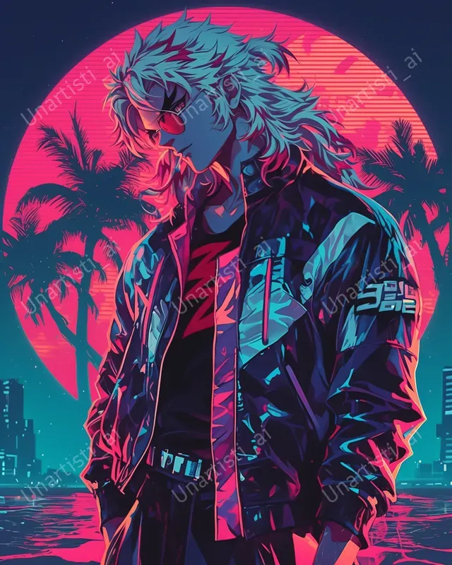Synthwave Anime Universe Characters