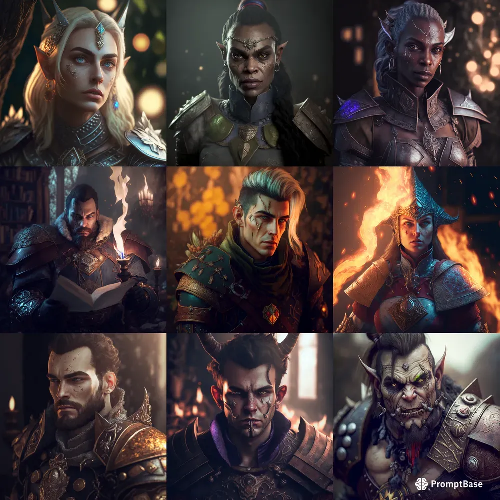 DnD Character Portrait Design