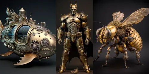 Mechanical Sculptures generated by midjourney
