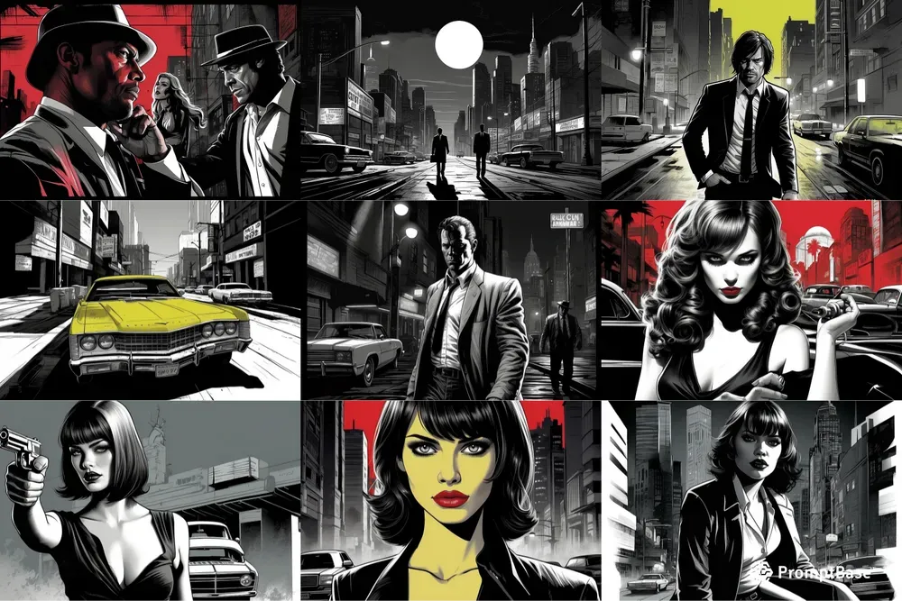 Noir Graphic Novel Posters