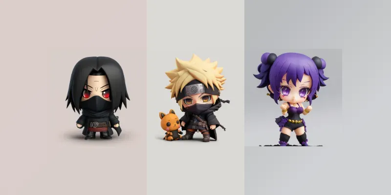 Mini Anime Figures generated by undefined