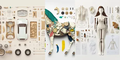 Craft Sets Of Different Subjects generated by midjourney