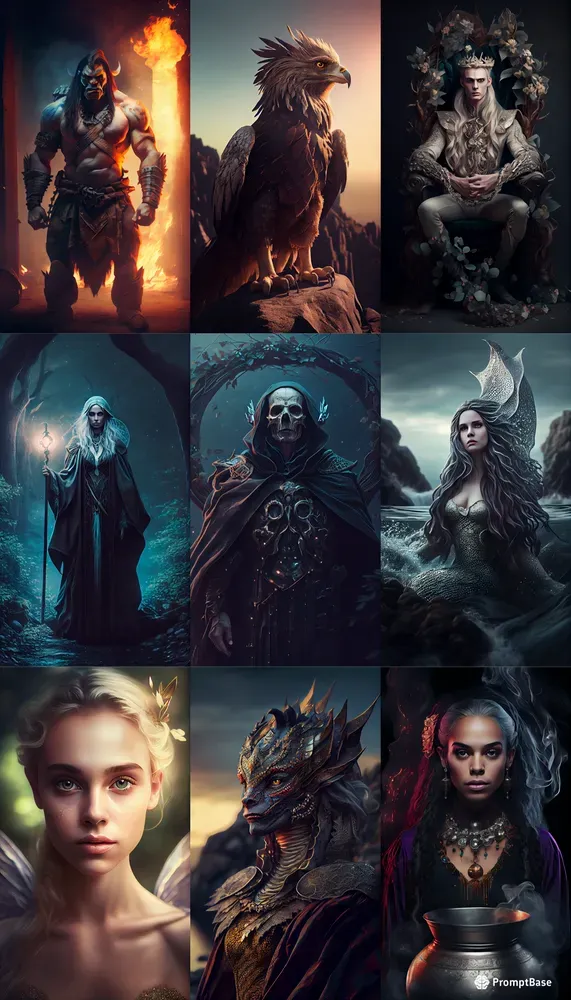 Photorealistic Fantasy Portraits