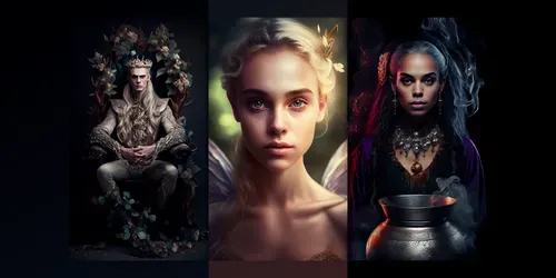 Photorealistic Fantasy Portraits generated by midjourney