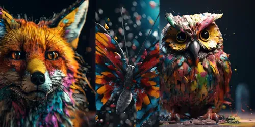Vibrant Lifelike Animals And People generated by midjourney