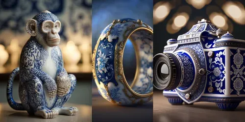 Porcelain Designs generated by midjourney