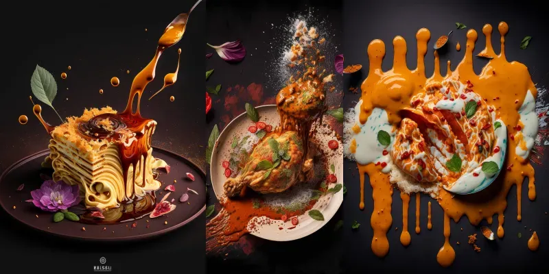 Realistic Food Photographs generated by undefined