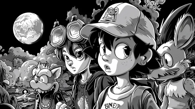 Black N White Cartoon Memories