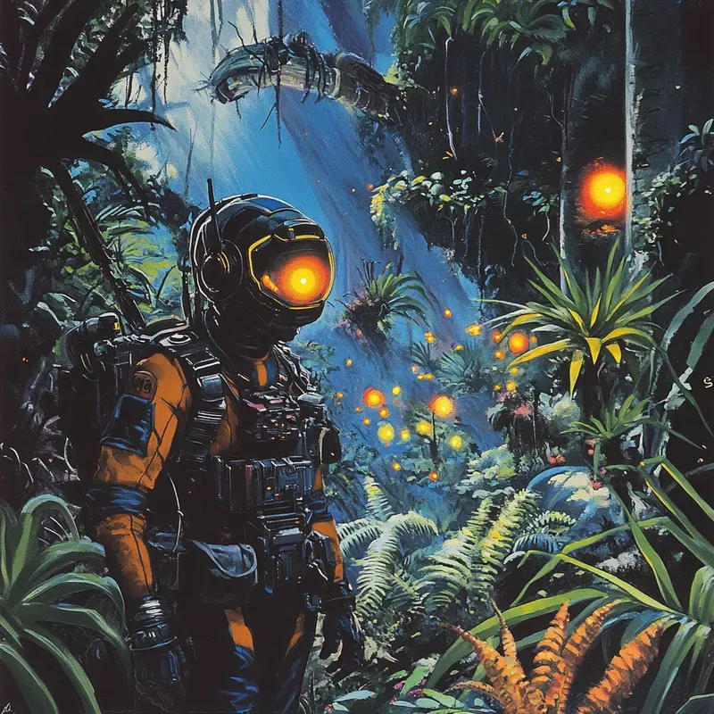 Complex 80s Scifi Fantasy Magazine Art