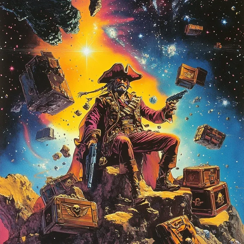 Complex 80s Scifi Fantasy Magazine Art