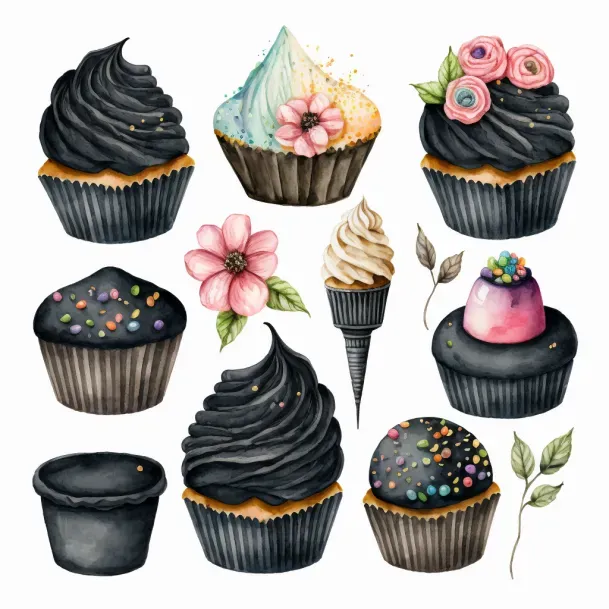Watercolor Cupcakes