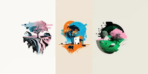 Beautiful Graphic Designs generated by midjourney