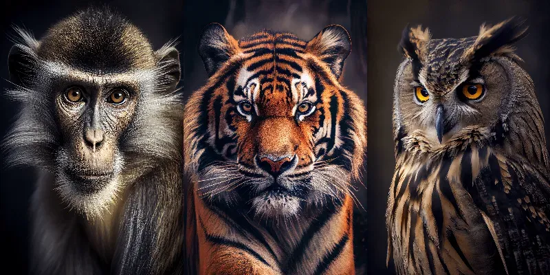 Hq Animal Portraits generated by undefined