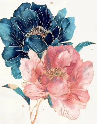 Abstract Flowers Clipart