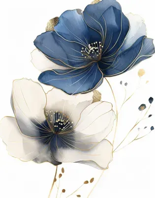 Abstract Flowers Clipart