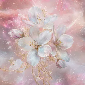 Art Nouveau Ethereal Flowers