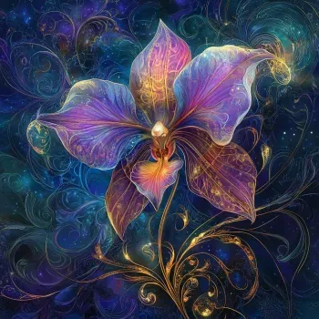 Art Nouveau Ethereal Flowers