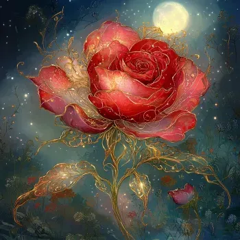 Art Nouveau Ethereal Flowers