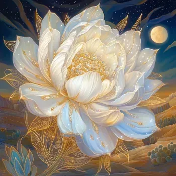 Art Nouveau Ethereal Flowers