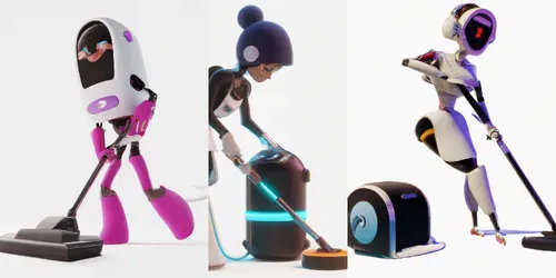 Robotic Maids generated by dalle