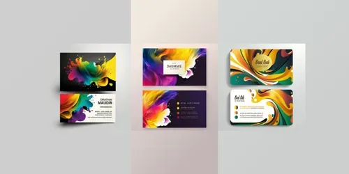 Energetic Business Card Templates generated by midjourney