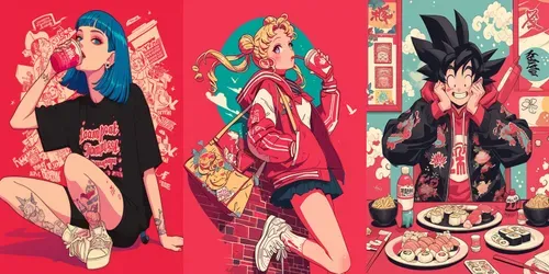 Vibrant Dynamic Manga Style generated by midjourney