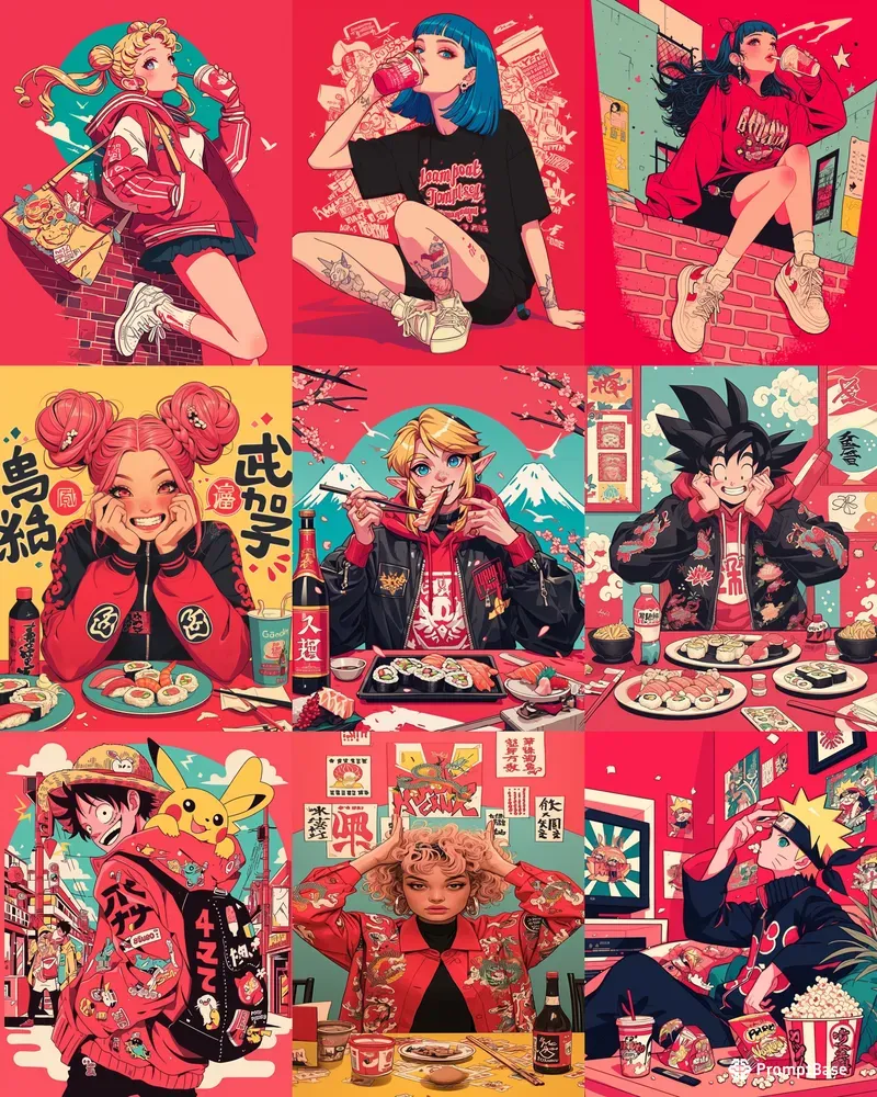 Vibrant Dynamic Manga Style