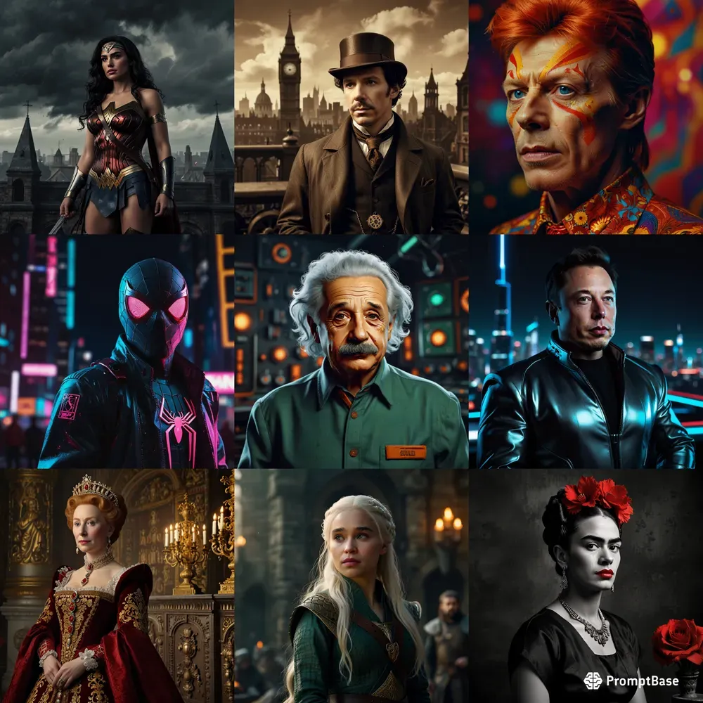 Characters With Different Aesthetics