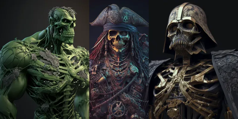Skeltonized Characters generated by undefined