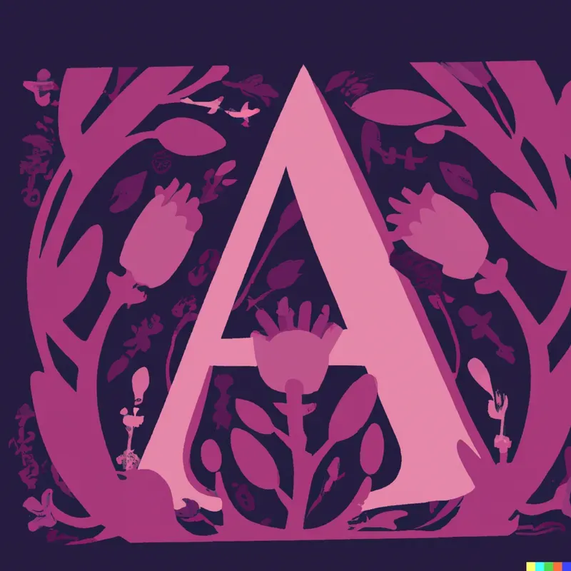 Floral Intricate Typographic Letters